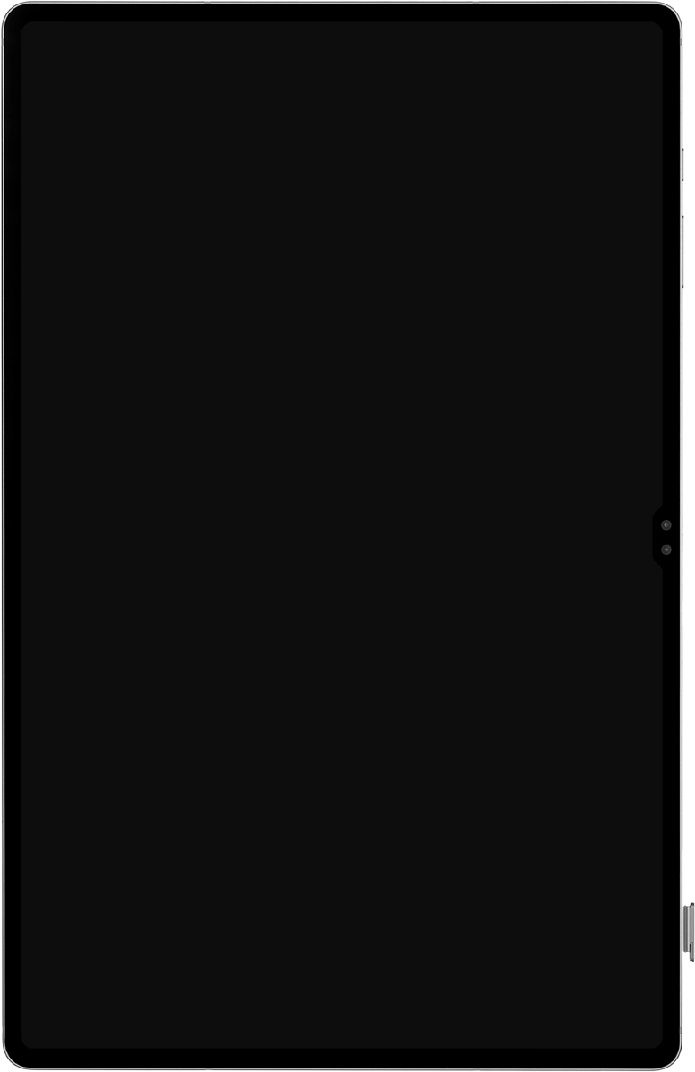 Remove the card holder from your tablet. Remove the card holder from your tablet.