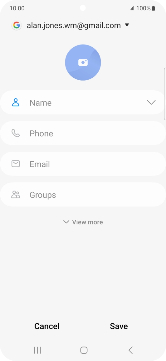 Press the address book drop down list. Press the address book drop down list.