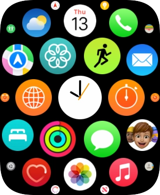Press the message icon. Press the message icon.