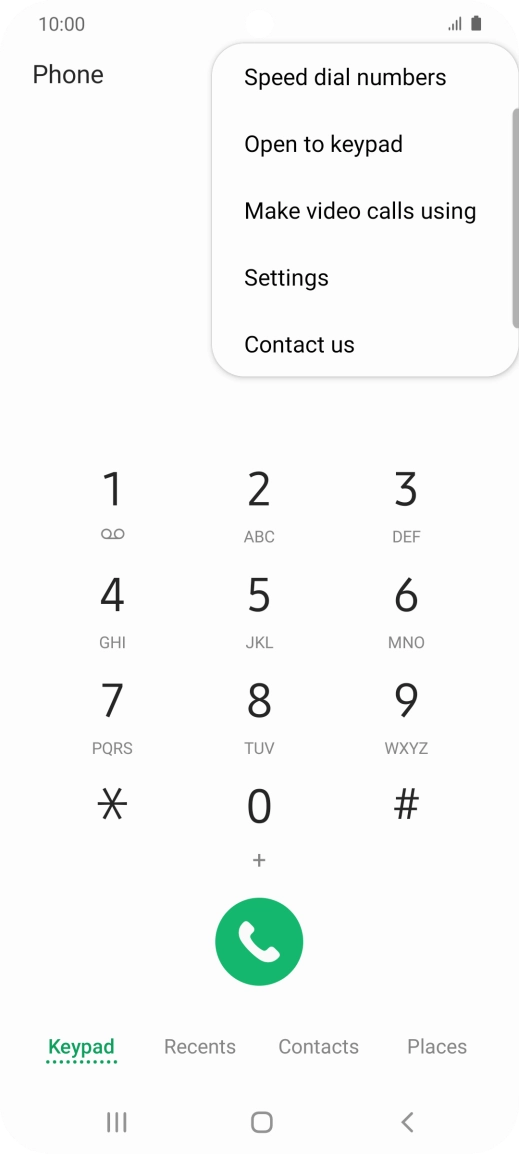 Press Settings. Press Settings.