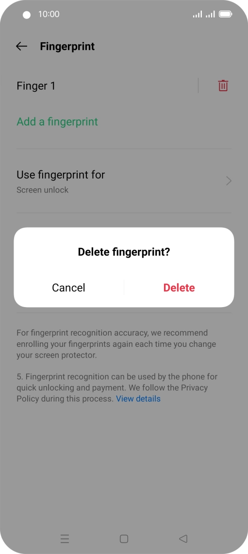 Press Delete. Press Delete.