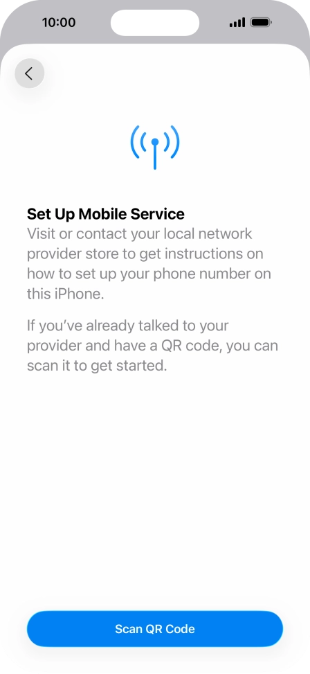 Press Scan QR Code. Press Scan QR Code.