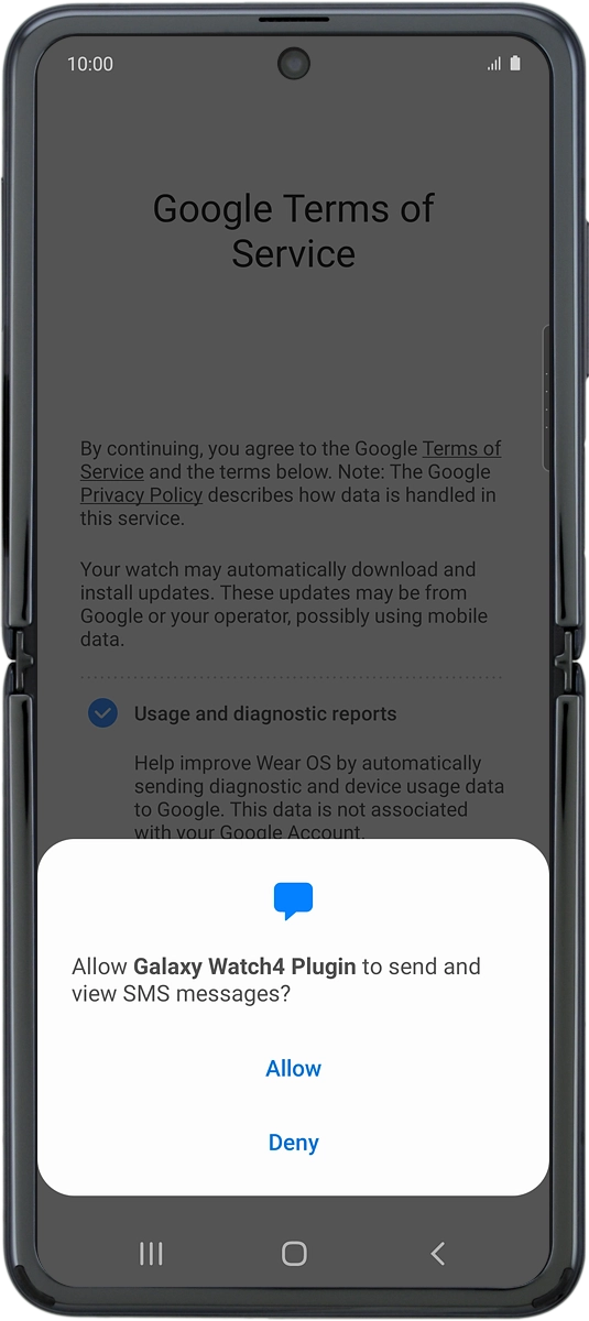 On your phone: Press Allow. On your phone: Press Allow.