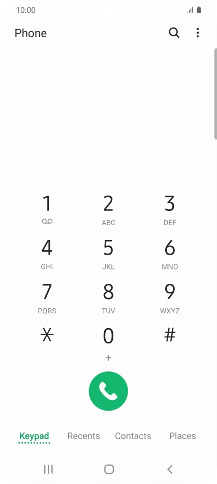 Press the menu icon. Press the menu icon.