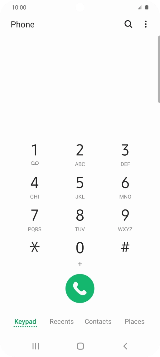 Press the menu icon. Press the menu icon.