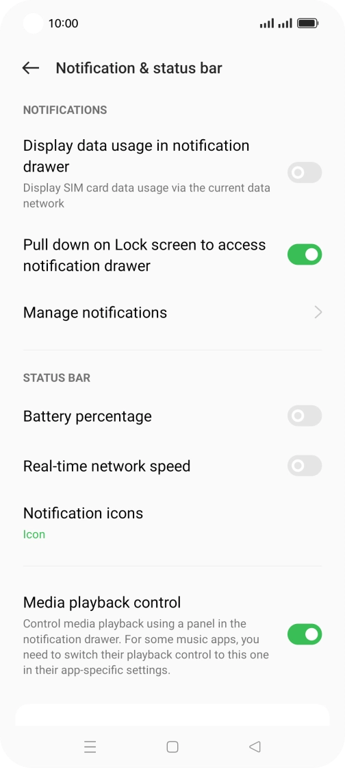 Press Manage notifications. Press Manage notifications.