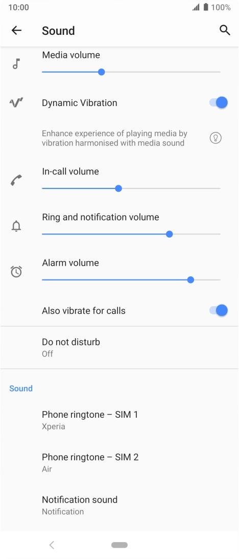 Press Phone ringtone. Press Phone ringtone.