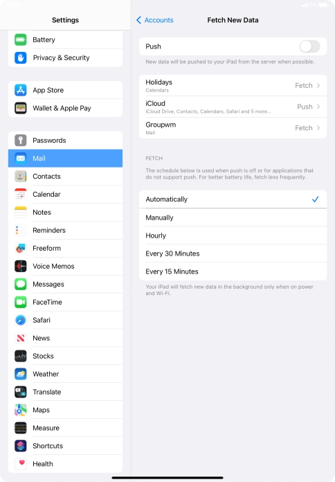 If you turn off the function, press the required setting. If you turn off the function, press the required setting.