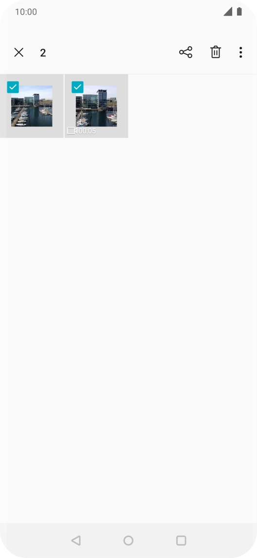 Press the share icon. Press the share icon.