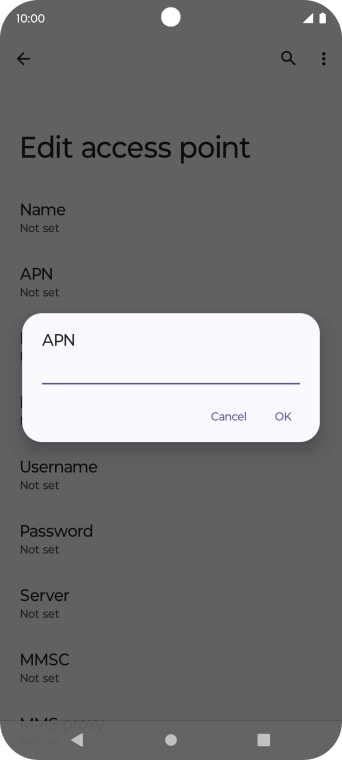 Key in eezone and press OK. Key in eezone and press OK.