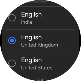 Press the required language. Press the required language.