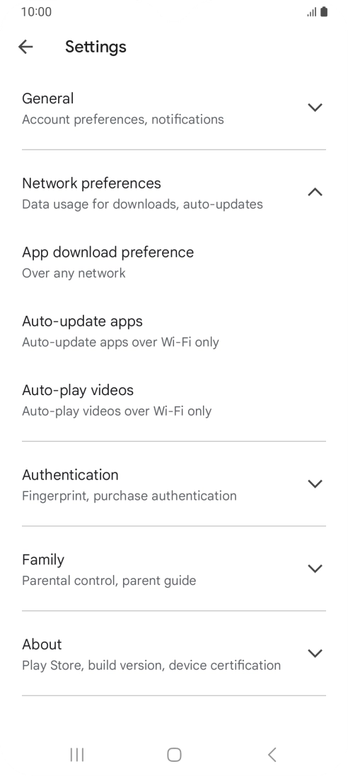 Press Auto-update apps. Press Auto-update apps.