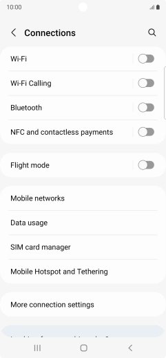 Press Wi-Fi. Press Wi-Fi.