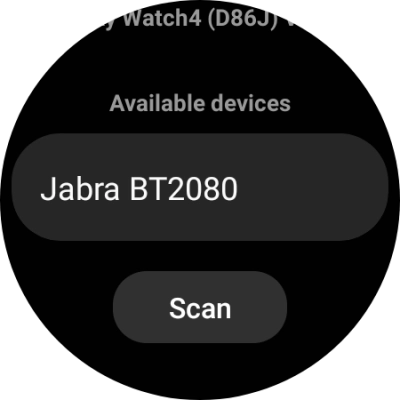Press the required device. Press the required device.