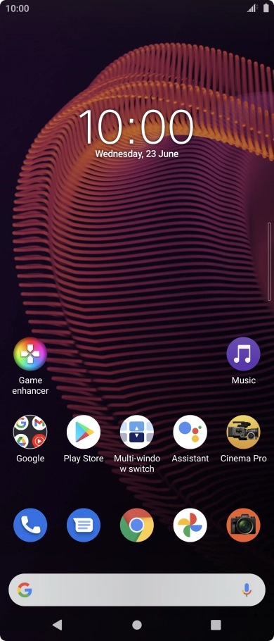 Press the phone icon. Press the phone icon.
