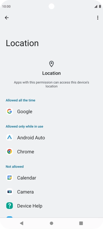 Press the required app. Press the required app.