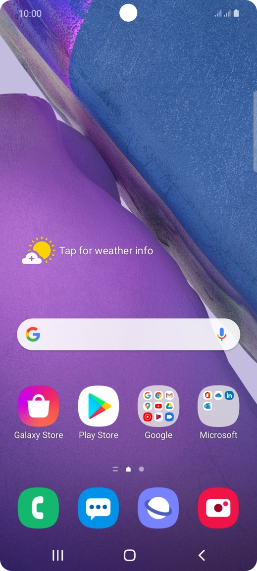 Slide two fingers downwards starting from the top of the screen. Slide two fingers downwards starting from the top of the screen.