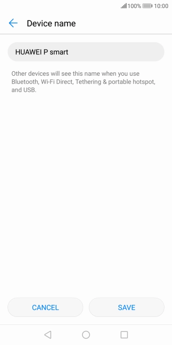 Key in the required Wi-Fi hotspot name and press SAVE. Key in the required Wi-Fi hotspot name and press SAVE.