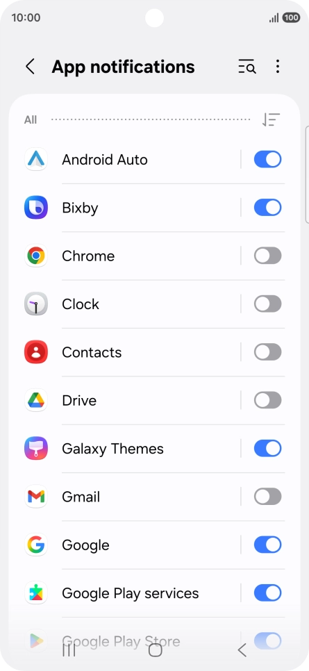 Press the drop down list. Press the drop down list.