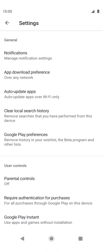 Press Auto-update apps. Press Auto-update apps.