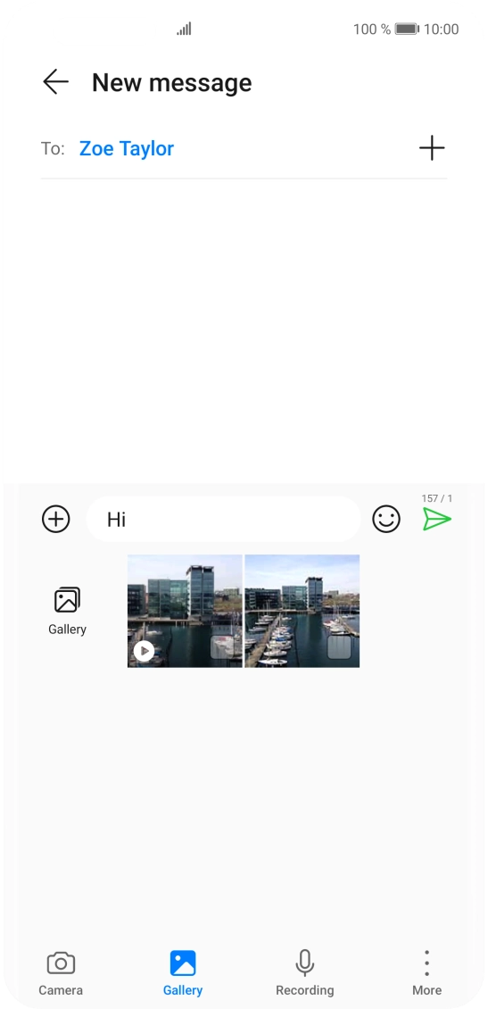 Press Gallery and go to the required folder. Press Gallery and go to the required folder.