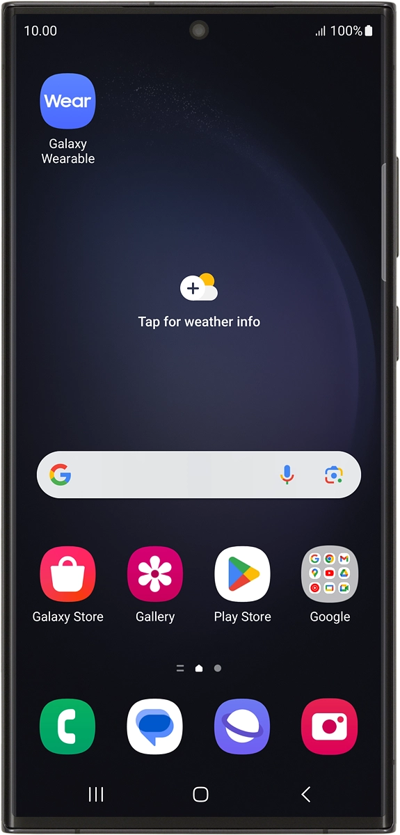 On your phone: Press Galaxy Wearable. On your phone: Press Galaxy Wearable.