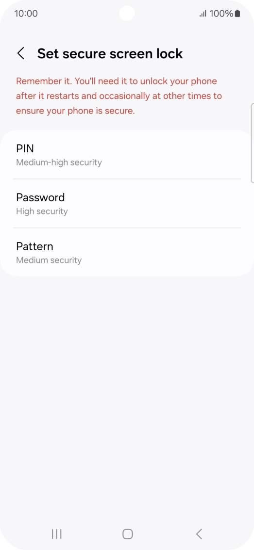 Press the required phone lock code and follow the instructions on the screen to create an additional phone lock code. Press the required phone lock code and follow the instructions on the screen to create an additional phone lock code.