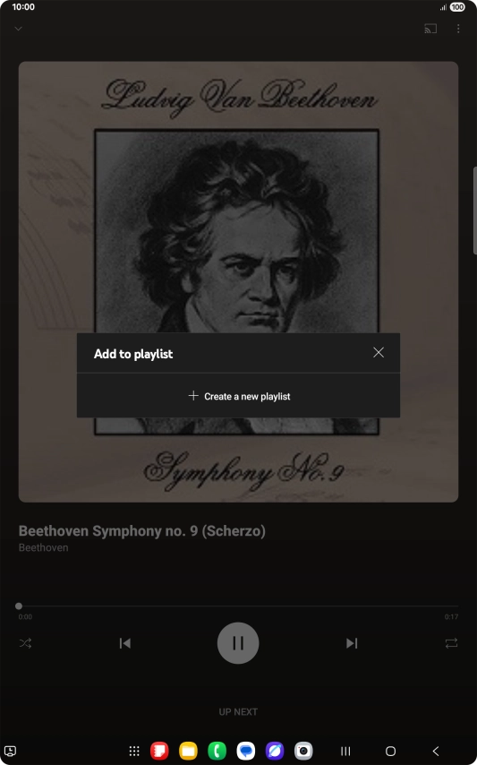 Press Create a new playlist. Press Create a new playlist.