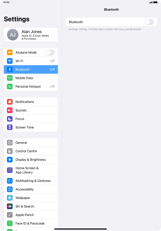 Press the indicator next to Press the indicator next to
