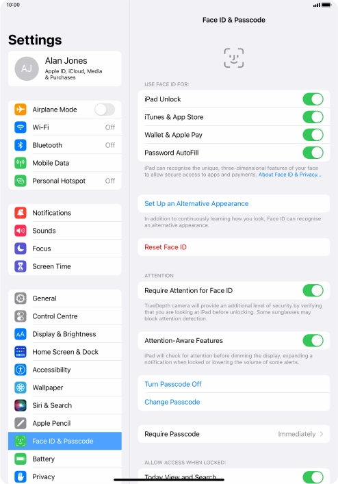 Press the indicators next to the required settings to turn them on or off. Press the indicators next to the required settings to turn them on or off.