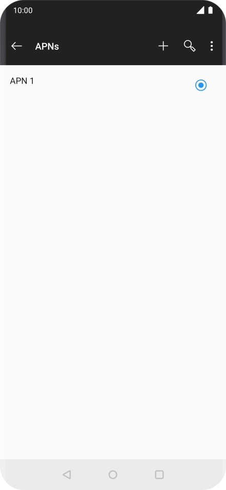 Press the new data connection icon. Press the new data connection icon.