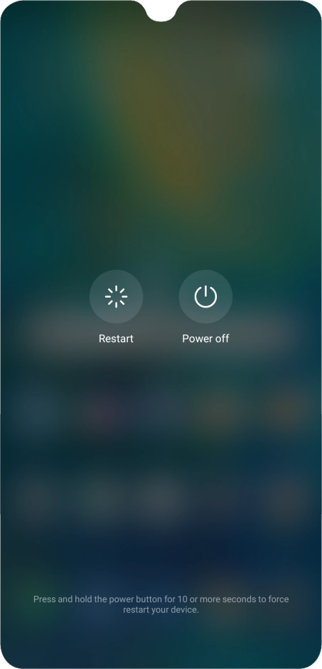 Press Power off. Press Power off.