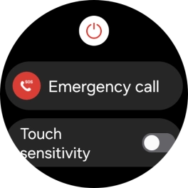 Press the power off icon. Press the power off icon.