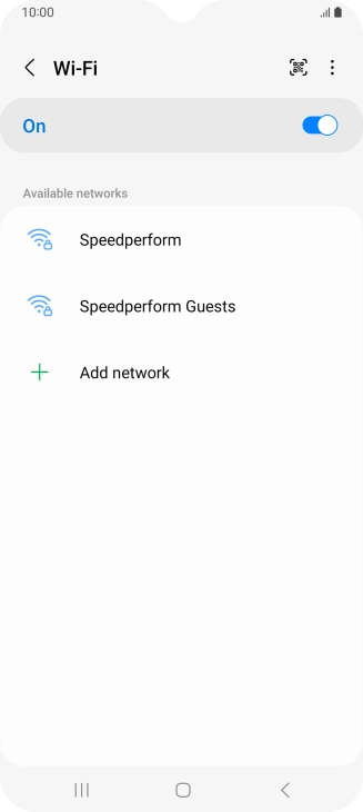 Press the menu icon. Press the menu icon.
