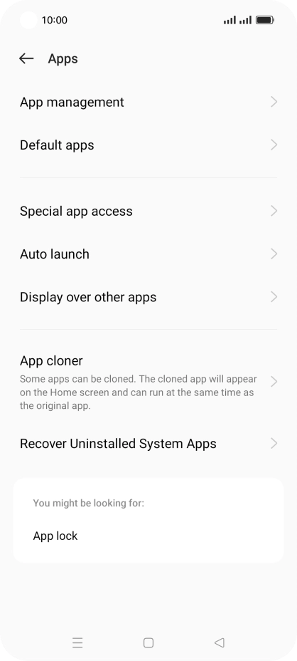 Press App management. Press App management.