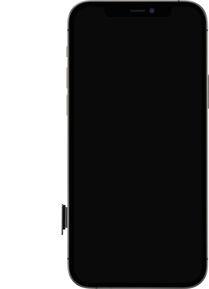 Remove the SIM holder from your phone. Remove the SIM holder from your phone.