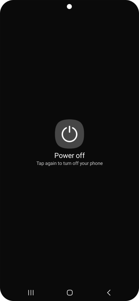 Press Power off. Press Power off.