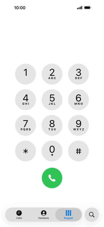 Key in **21*222# and press the call icon. Key in **21*222# and press the call icon.