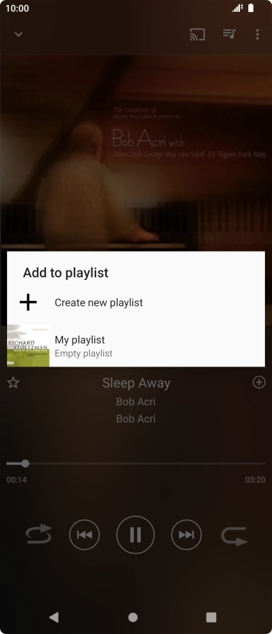 Press Create new playlist. Press Create new playlist.