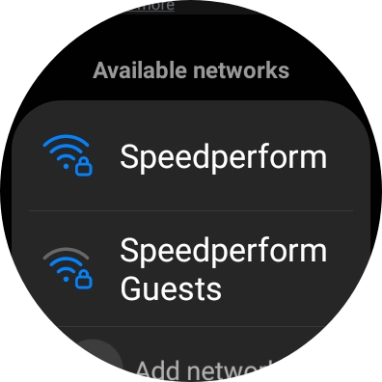 Press the required Wi-Fi network. Press the required Wi-Fi network.