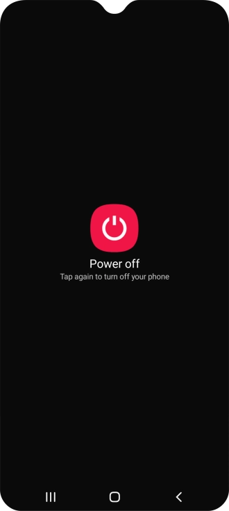 Press Power off. Press Power off.