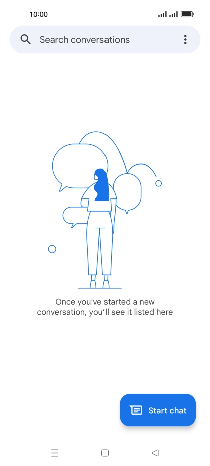 Press Start chat. Press Start chat.