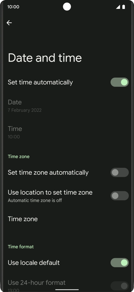 Press the indicator next to Press the indicator next to