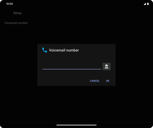 Key in +447953222222 and press OK. Key in +447953222222 and press OK.
