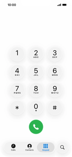 Key in **21*222# and press the call icon. Key in **21*222# and press the call icon.