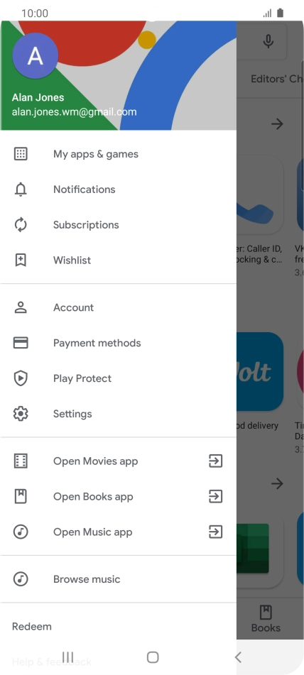 Press My apps & games. Press My apps & games.