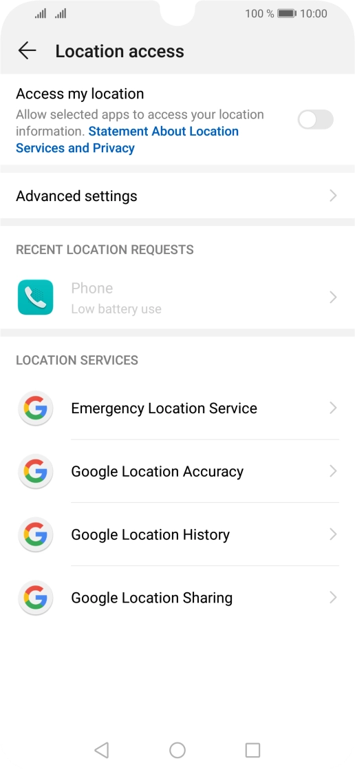 Press the indicator next to Press the indicator next to