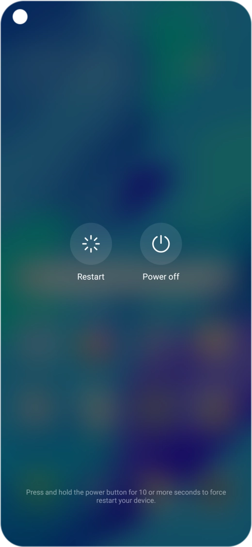 Press Power off. Press Power off.