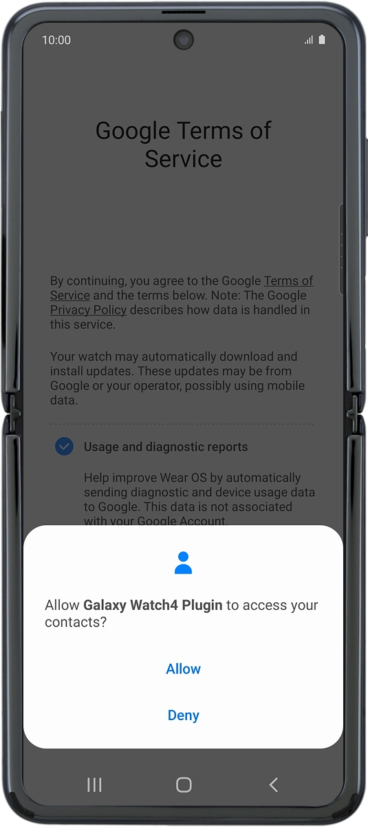 On your phone: Press Allow. On your phone: Press Allow.