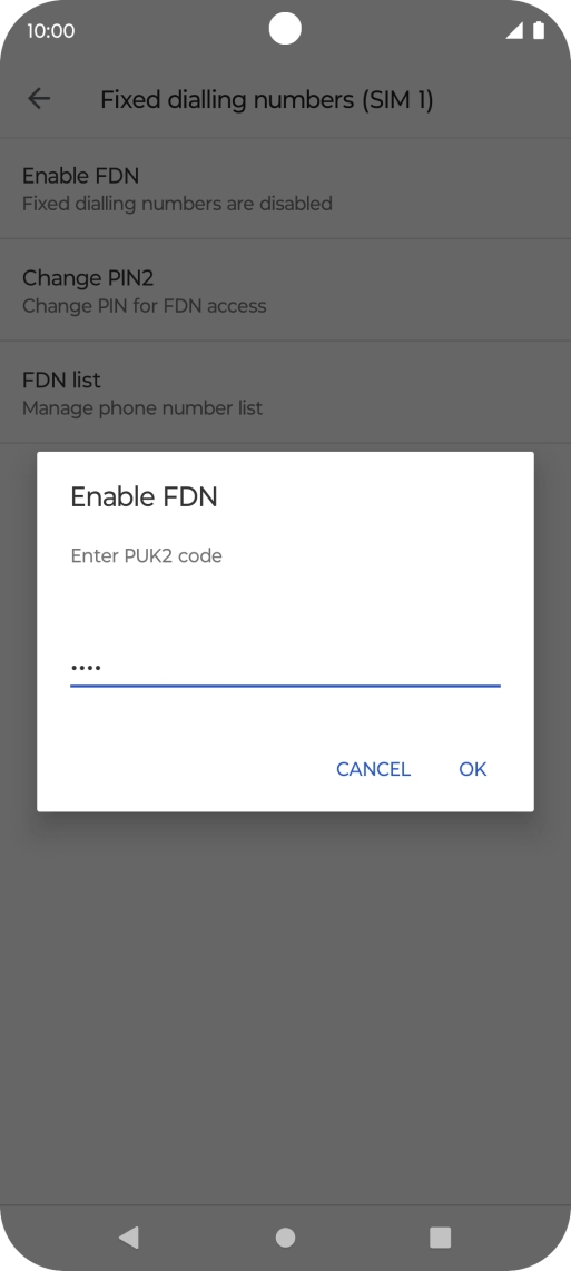 Key in your PIN2 and press OK. The default PIN2 is 0000. Key in your PIN2 and press OK. The default PIN2 is 0000.